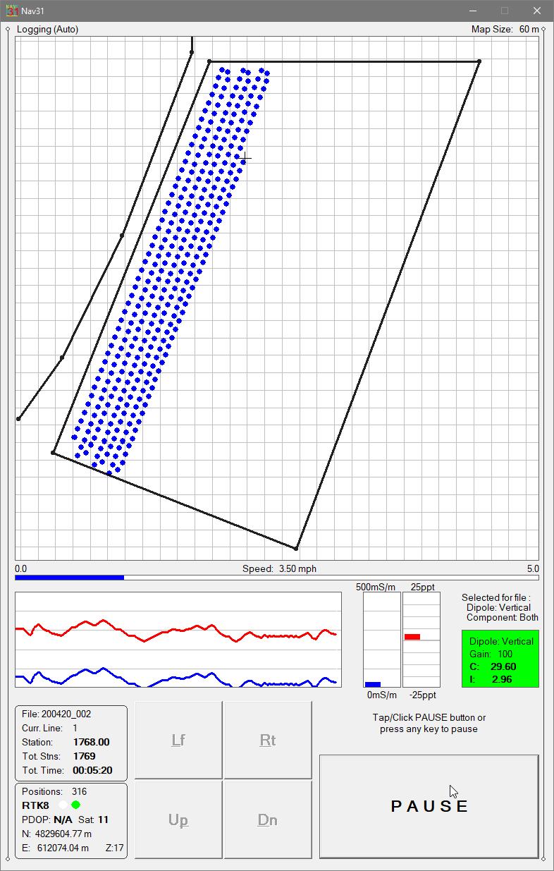 TrackMaer31 Vertical Dots Positions