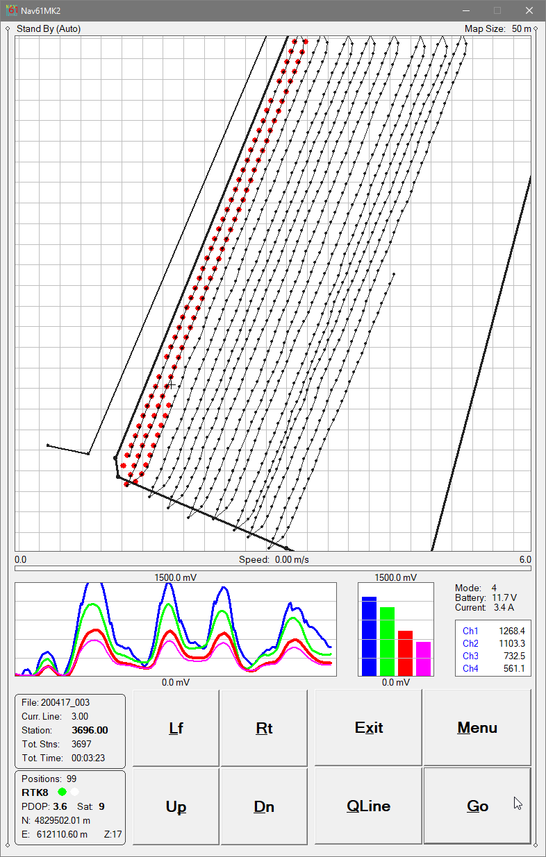 EM61-MK2 TrackMaer61MK2 Vertical Swath Positions