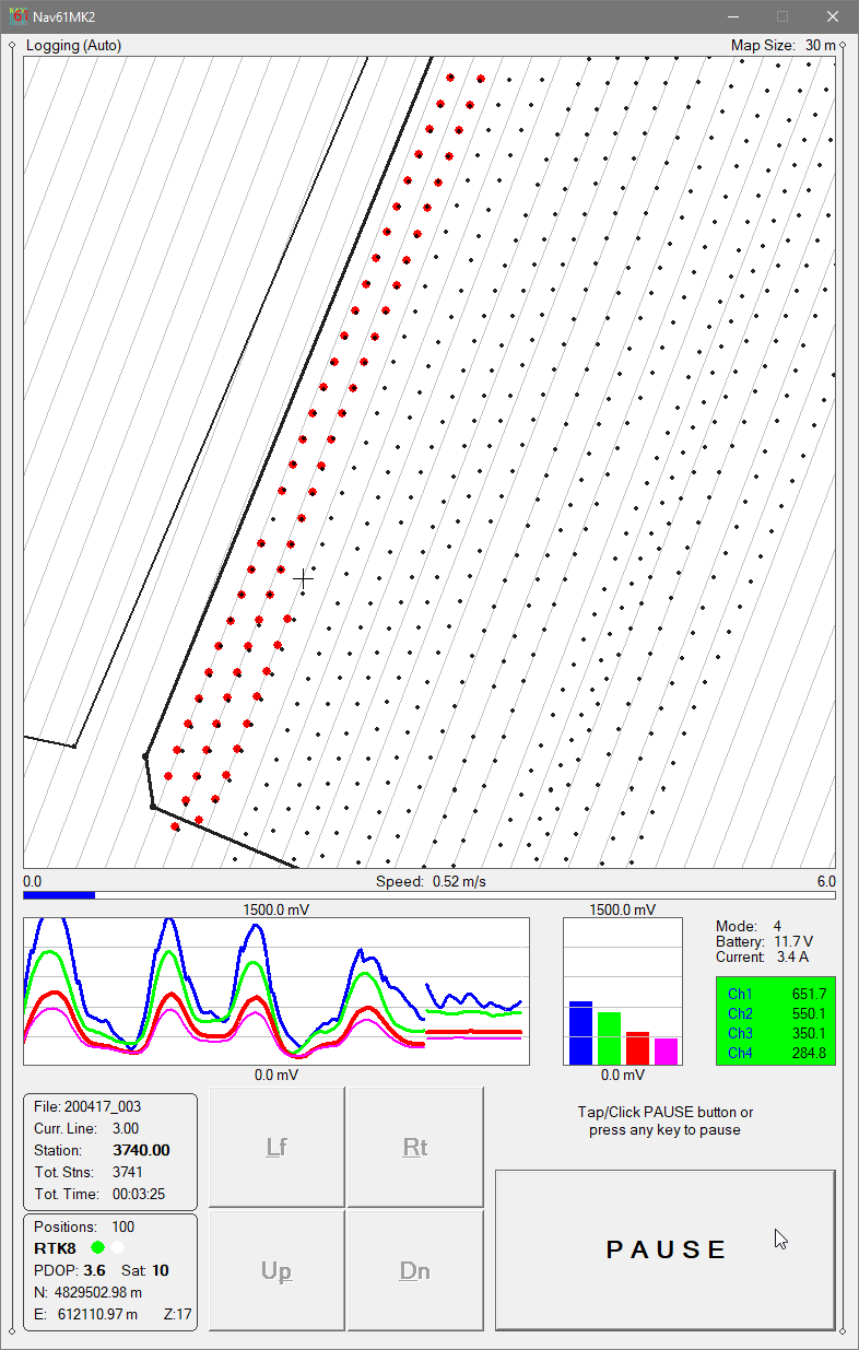 TrackMaer61MK2 Vertical Dots Positions